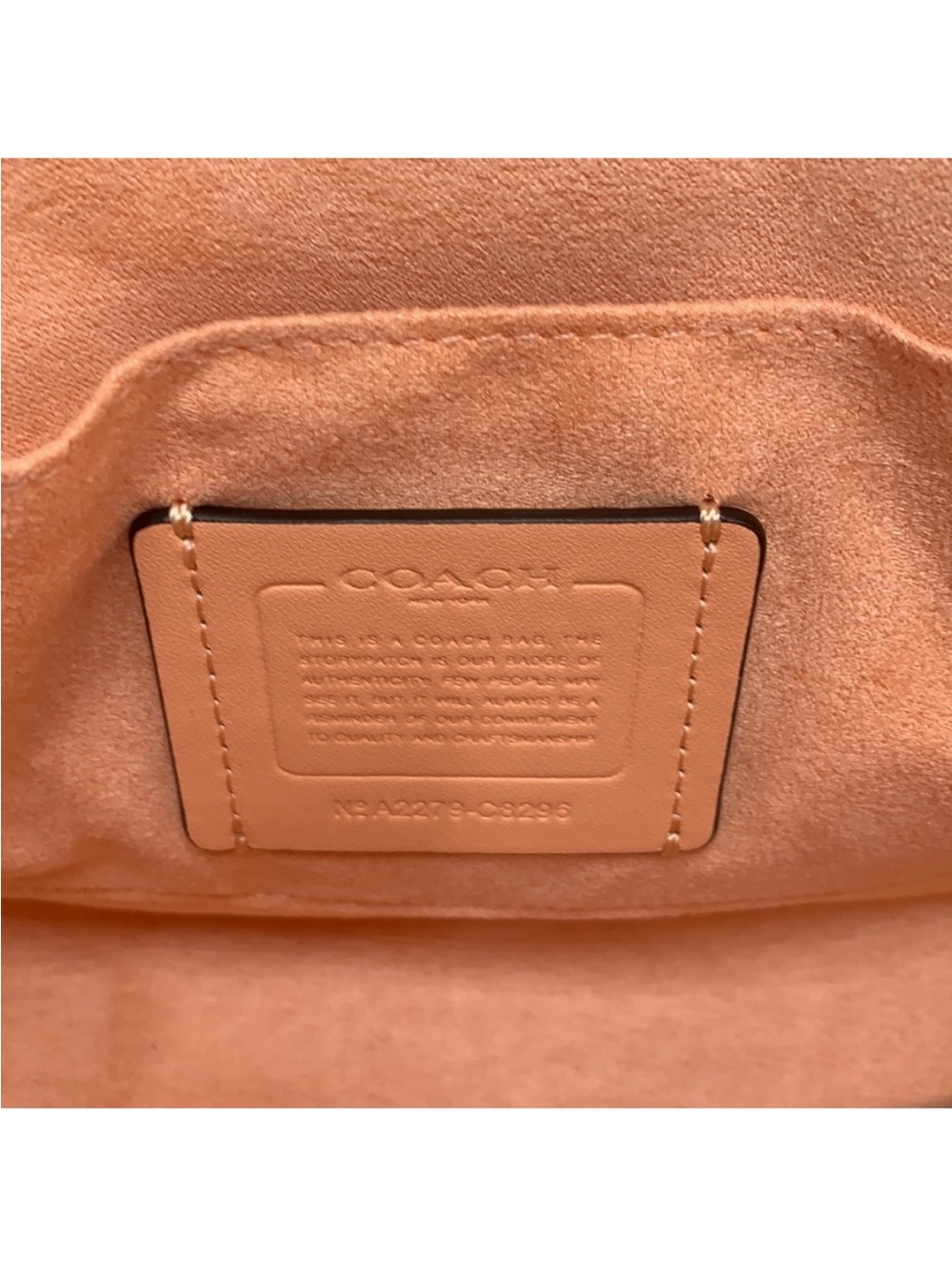 COACH Georgie Saddle Bag In Colorblock COLOR:
Gold/Faded Blush/Taffy - Picture 12 of 16